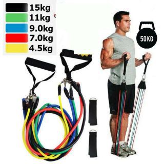 Bộ 5 Dây Ngũ Sắc Tập Full Body - Dụng Cụ Tập Gym S02