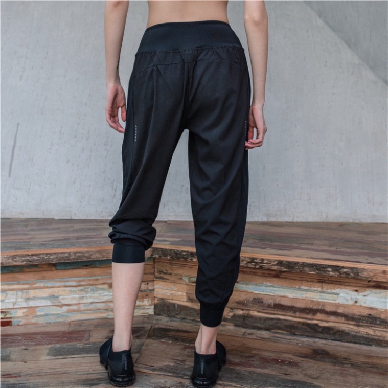 Quần Tập Gym LUHAZO jogger nữ dài rộng thể thao quần bo ống nữ mùa hè yoga erobic F18-59CK TK2T101