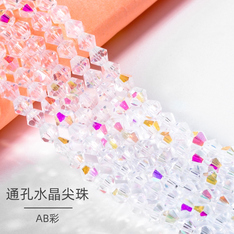 Hạt Cườm Thủy Tinh Mũi Nhọn Thủ Công Thời Trang Mới DIY