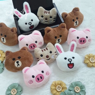 Ghim cài áo, balo, túi xách hình gấu bông hoạt hình dễ thương