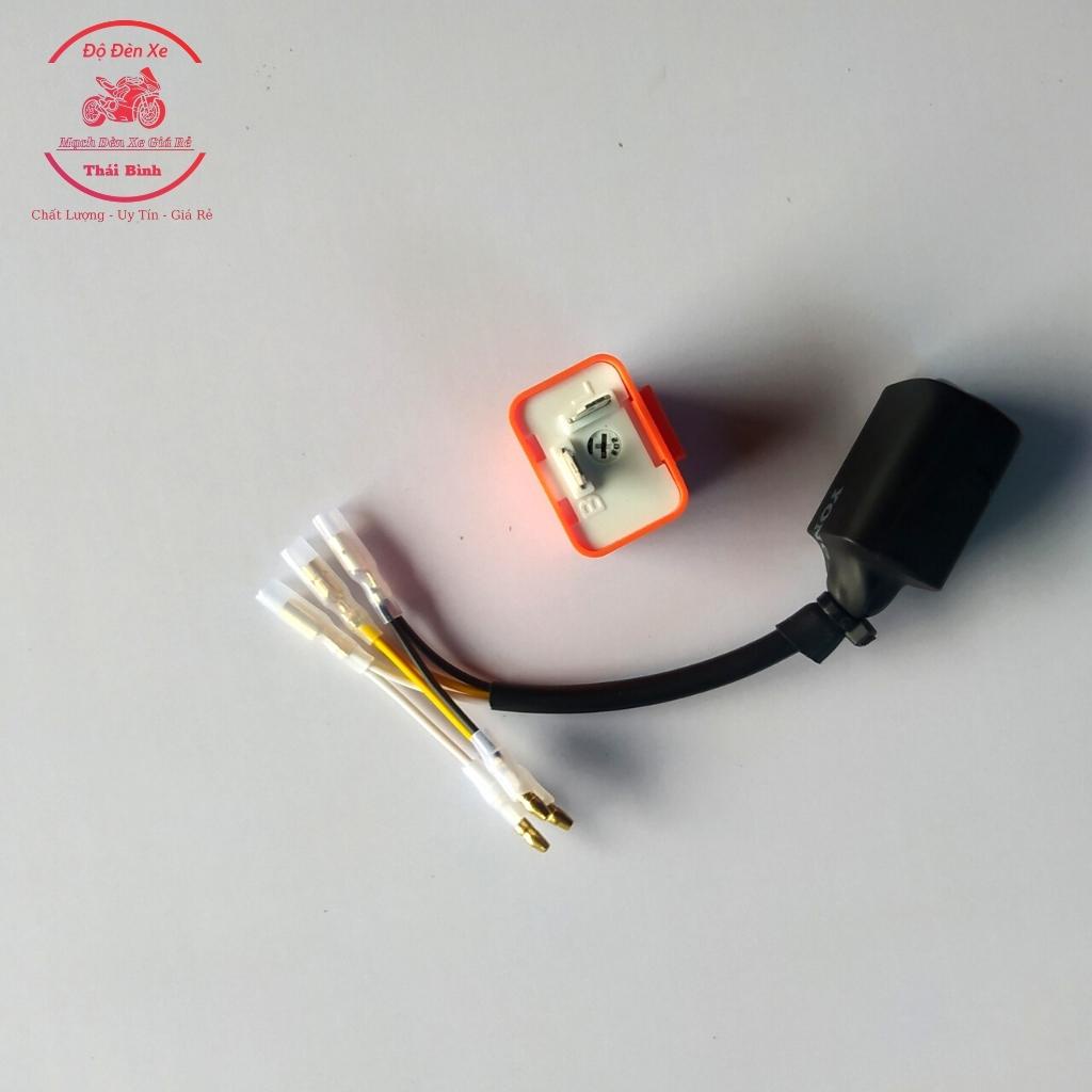 Mạch hazard raider satria, Mạch ưu tiên kèm cục chớp điện tử lắp như zin trên công tắc zin