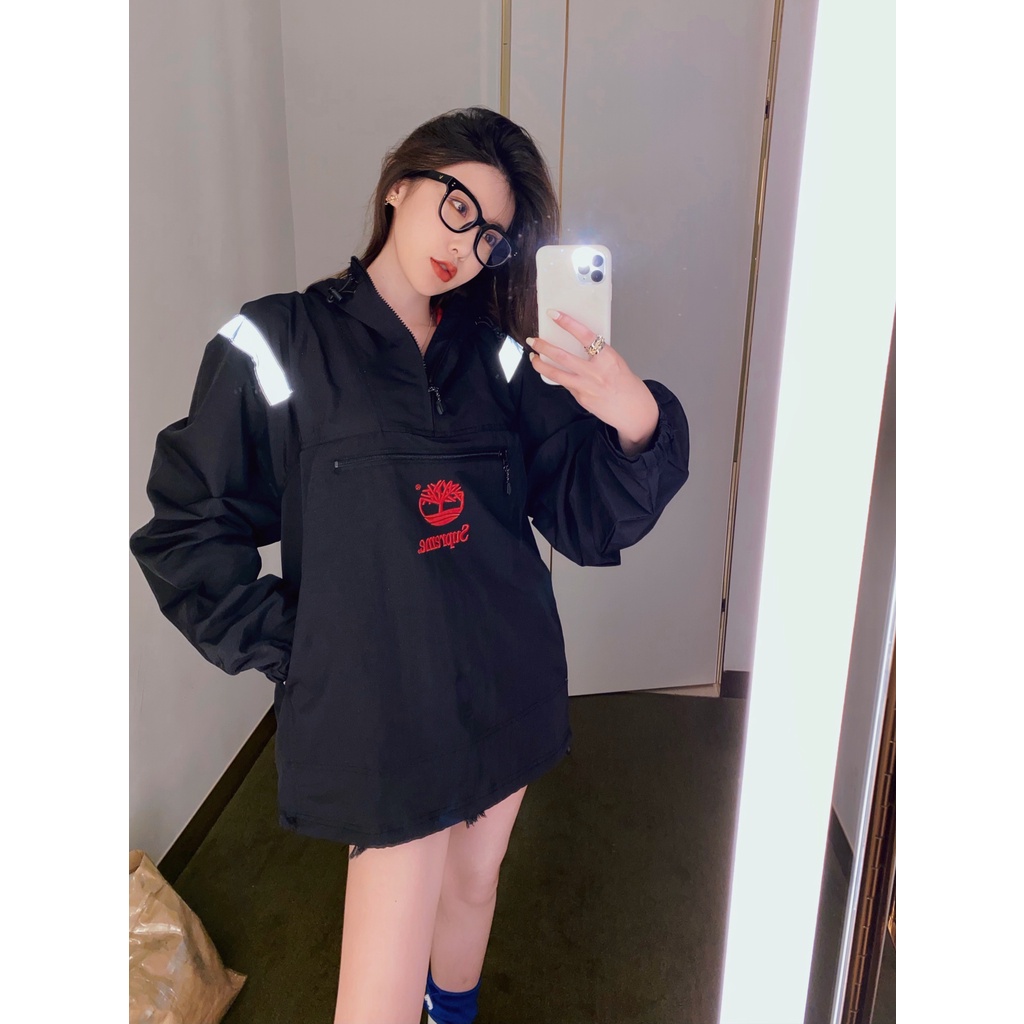 Áo Jacket Supreme x Timberland Reflective FW21 ( Full Tag, mac,... )