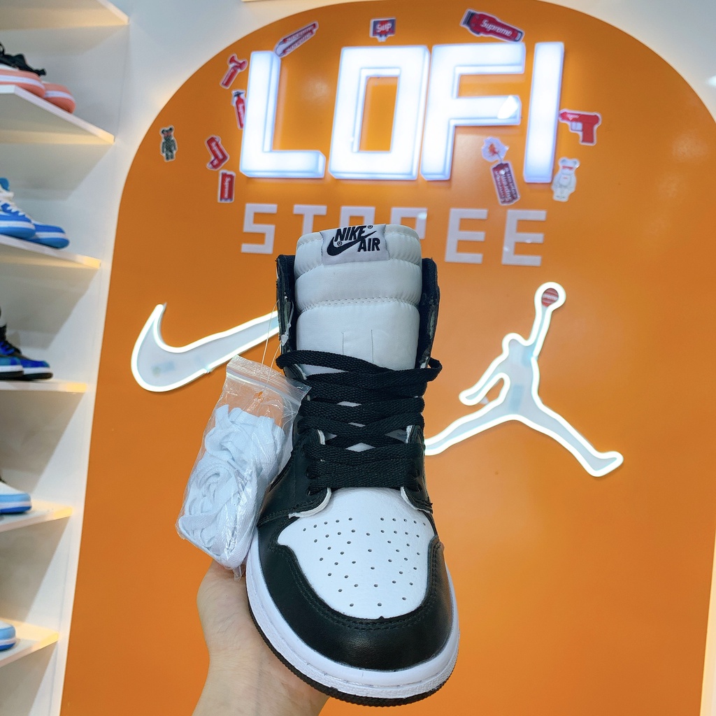 [LOFISTOREE] Giày Sneaker Đen Trắng Cao Cổ - Giầy Thể Thao Nam Nữ JD