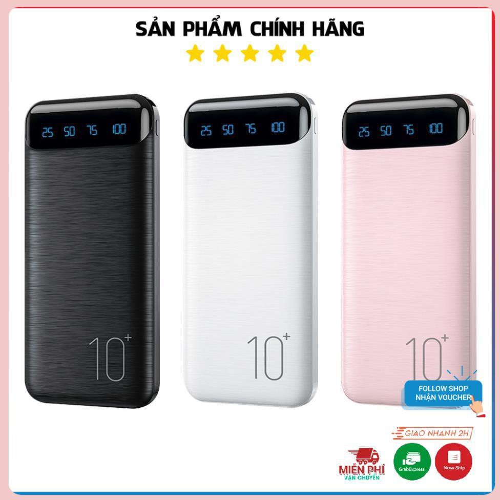 Sạc dự phòng ,Cục Sạc Dự Phòng 10000mah WK WP-161 10000mAh Chính Hãng, Đèn Led Hiển Thị % Pin