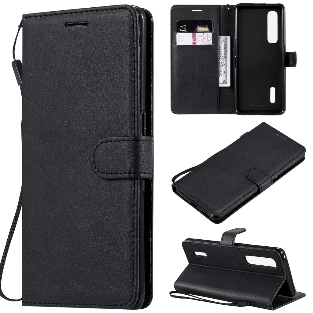 Bao da điện thoại màu trơn cho OPPO Find X2 / X2 Pro | BigBuy360 - bigbuy360.vn