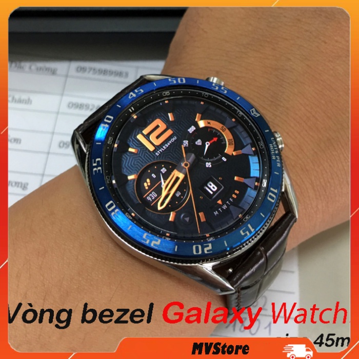 Vòng bezel Kim Loại Không bong tróc sơn bảo vệ Galaxy Watch 3 (45mm)