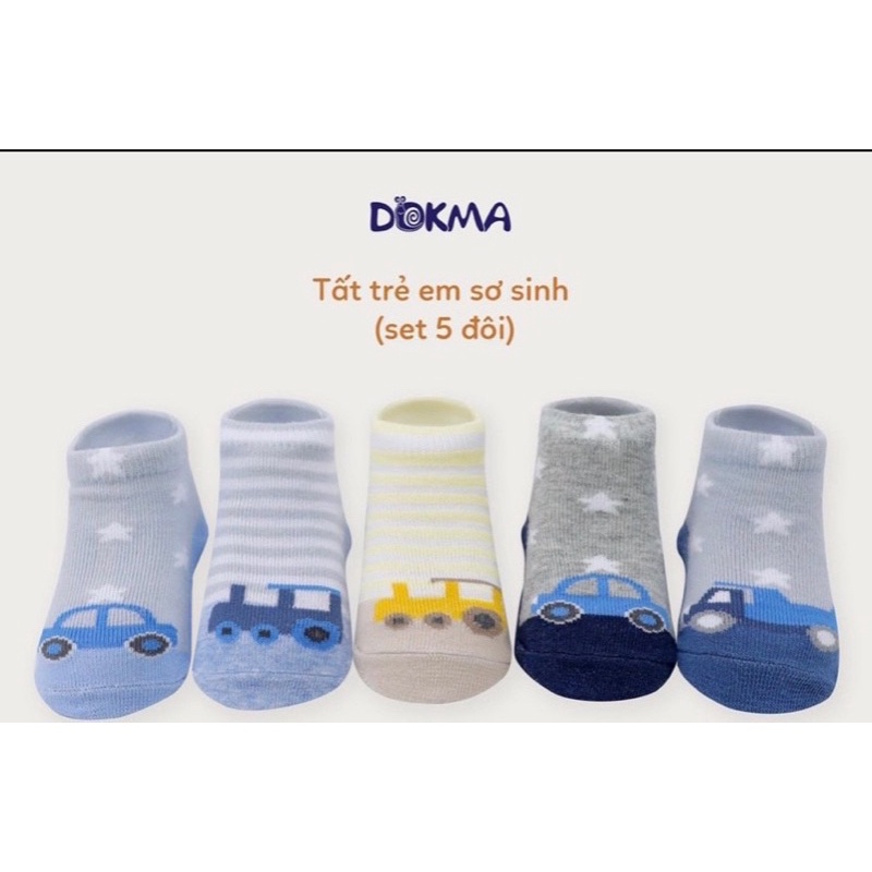 DS360 Tất sơ sinh Dokma (Set 5 đôi)