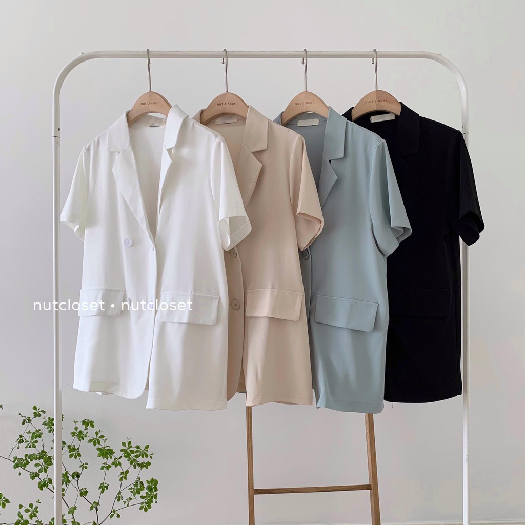 Áo blazer cộc tay 4 cúc _ A0168