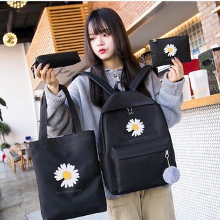 Balo thời trang set 4 món hình hoa cúc