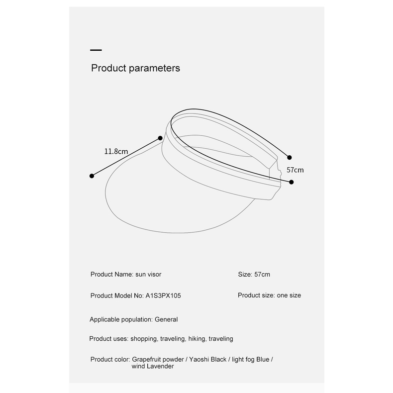 Mũ lưỡi trai Camel Crown hở chóp che nắng chống UV tiện lợi cho nam và nữ