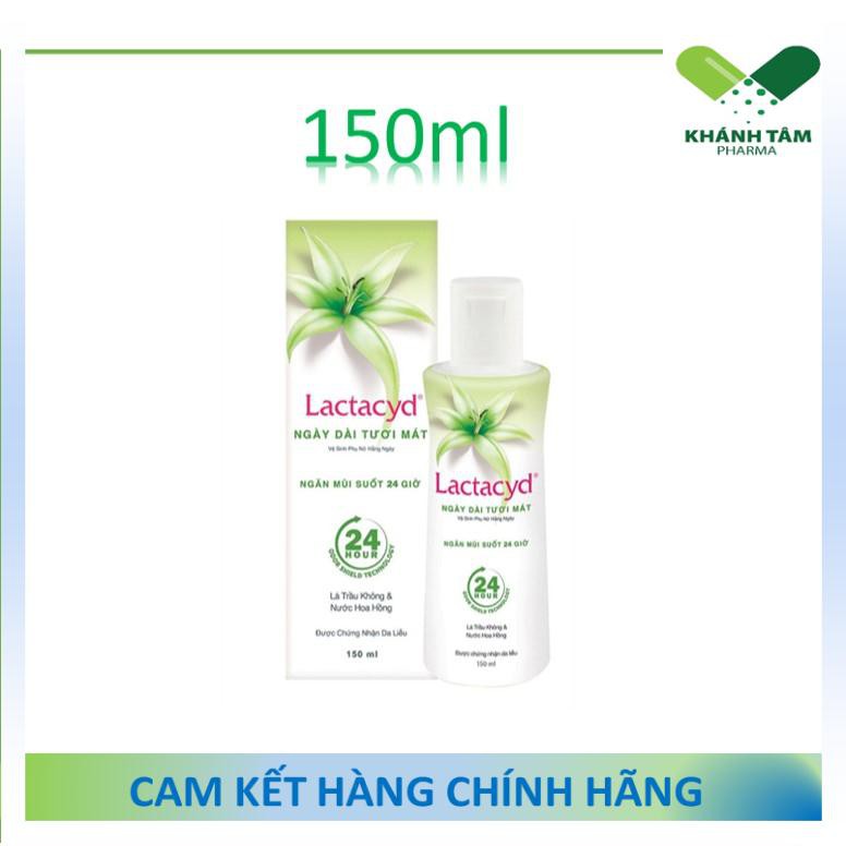 ! Dung dịch vệ sinh phụ nữ Lactacyd ngày dài tươi mát - Lactacyd lá trầu không