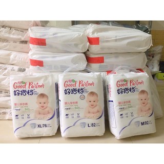 Bỉm GOOD PARTNER dán/quần đủ size S112/M92/L82/XL76/XXL72