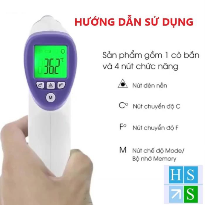 NHIỆT KẾ ĐIỆN TỬ 8826 dùng đa năng cảm ứng hồng ngoại máy đo nhiệt độ cơ thể , nhiệt độ sữa , cháo cho bé tiện lợi