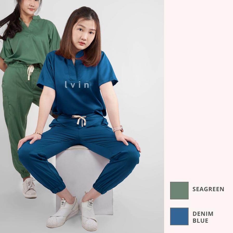 ⚡Pr0m0 11.11 ^O^✨ (Lvin) Vol II - OKA Joger Set áo sơ mi giữ ấm cổ / áo sơ mi giữ ấm