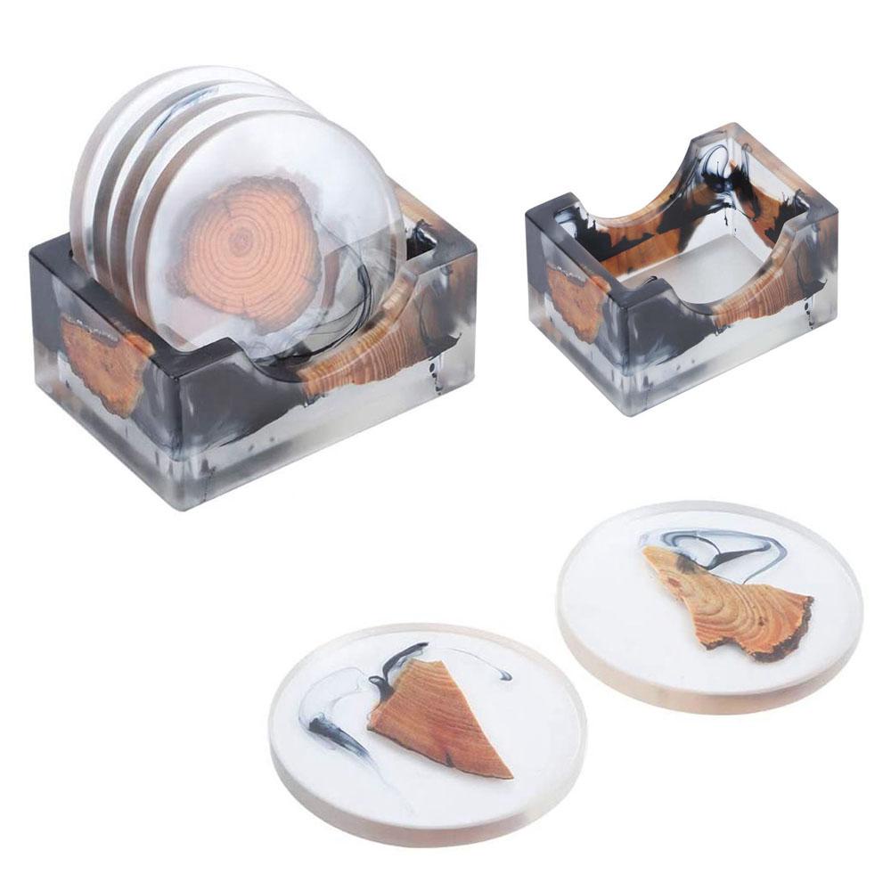 Đế Lót Cốc Bằng Nhựa Thông Chịu Nhiệt Chống Trượt Cho Nhà Bếp / Quầy Bar