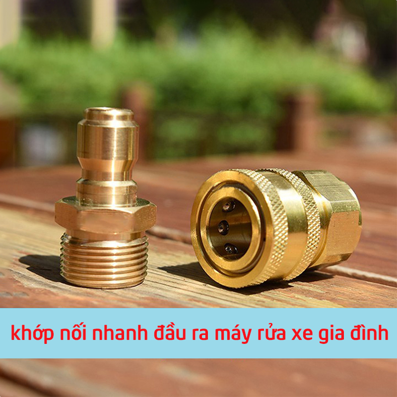 Bộ khớp nối nhanh đầu ra cho máy rửa xe áp lực cao, đầu nối nhanh đầu ra cho máy xịt cao áp,rửa bơm xe C0004-3