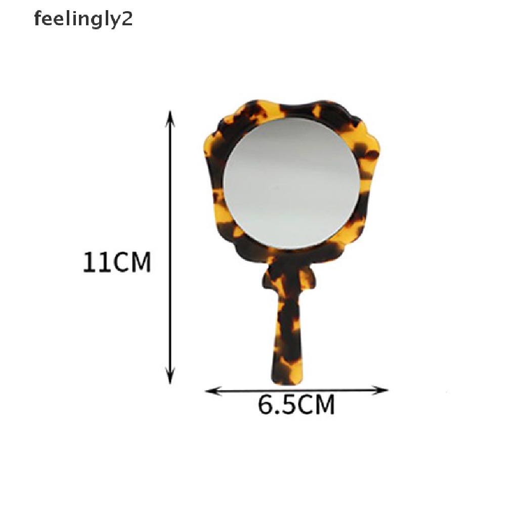 1 Tấm Gương Trang Điểm Acetate Cầm Tay Nhỏ Gọn Dành Cho Nữ