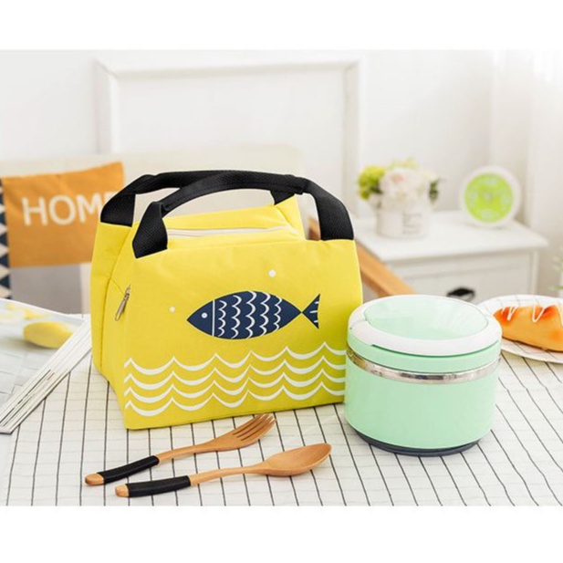 Túi giữ nhiệt đựng hộp cơm cao cấp DOS77