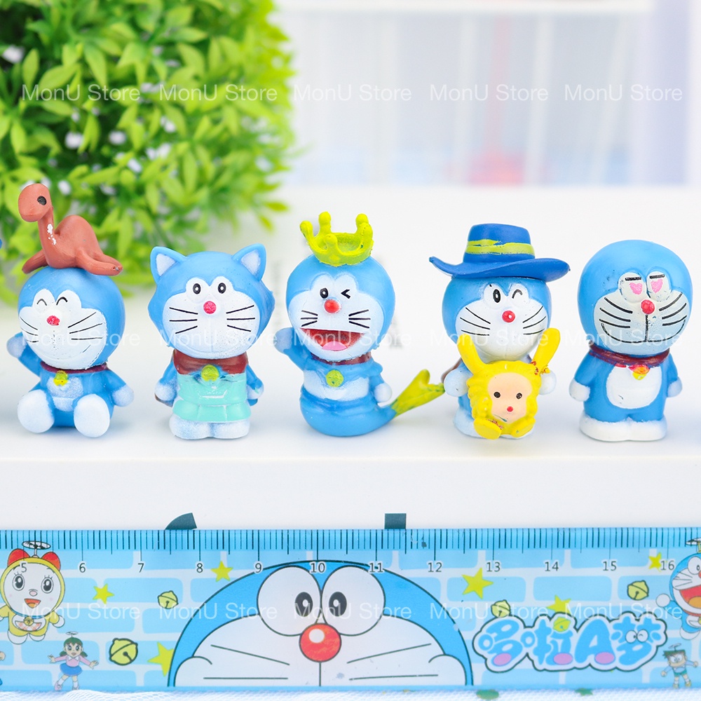 Bộ 8 mô hình DORAEMON DOREMON và thú cưng MINI dễ thương cute MON0231 TooYoo