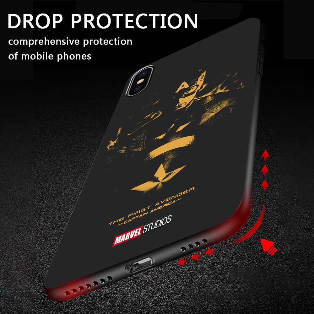 Ốp lưng điện thoại ASUS Zenfone Max Pro M1 / ZB601KL / ZB602KL Retro Marvel Avenger Điện thoại Case chống sốc Vỏ bọc silicon TPU mềm