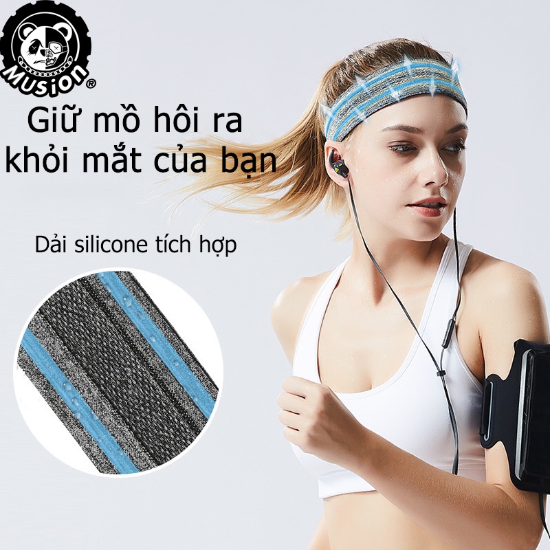 Băng đô thể thao chống trượt thấm hút mồ hôi