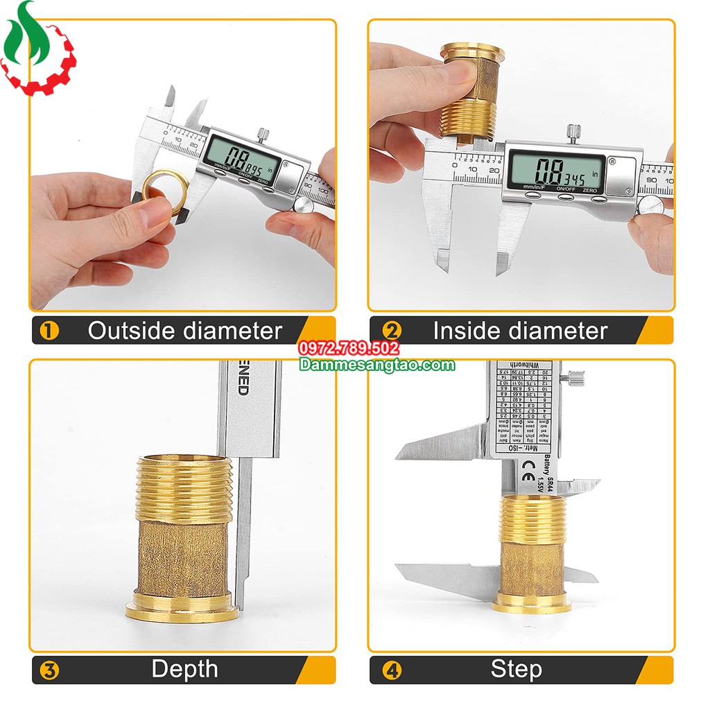 Thước kẹp điện tử thép không gỉ 150mm Syntek