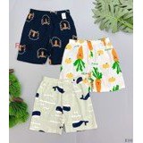 [9-20kg] Set 3 Quần Short Cotton Xuất Hàn Bé Trai - Random