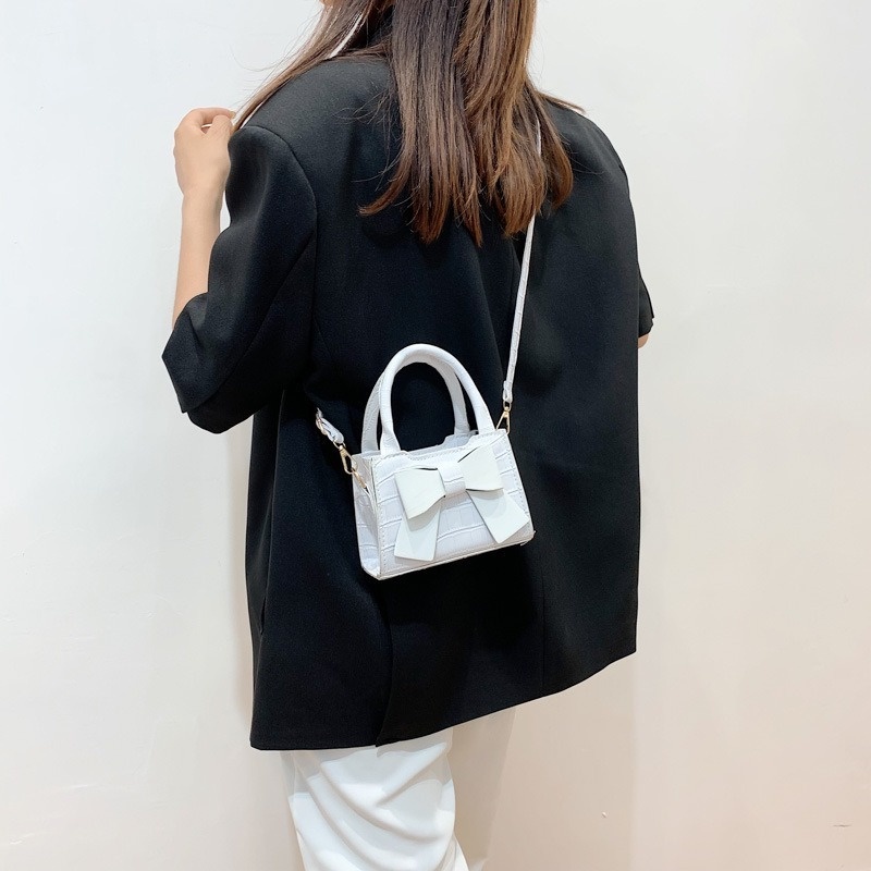 Túi Xách Đeo Chéo Màu Trơn Thắt Nơ Mẫu Mới 2022 NB00180