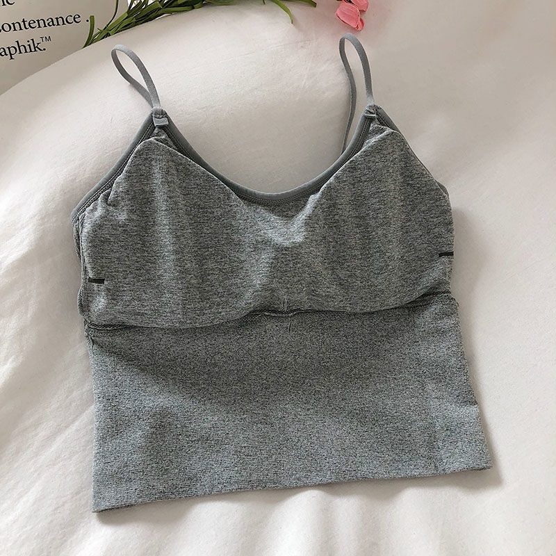 Áo Lót Thể Thao Hai Dây Có Đệm Ngực Chống Chói Dành Cho Nữ
