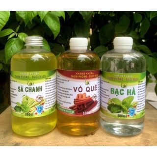 500 ml : SẢ CHANH - QUẾ - Hoa Hồng..NƯỚC LAU SÀN, khử khuẩn, Đuổi muỗi