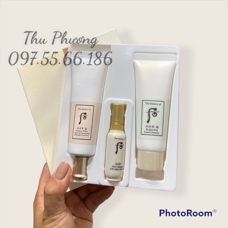 SET KEM CHỐNG NẮNG WHOO TRẮNG 50ML