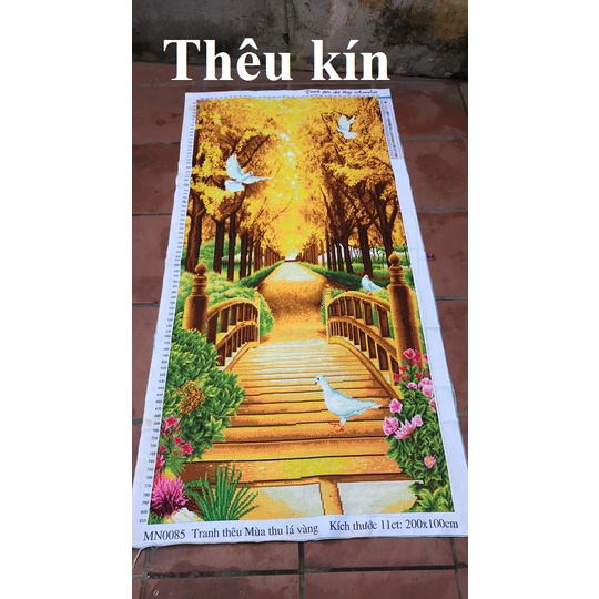 Tranh thêu thành phẩm thuận buồm xuôi gió, phong cảnh đã thêu A517 F319 F283 Lv3069 LV3014 MN0151 LV3195