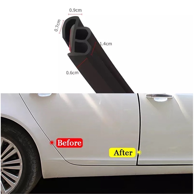 [⚡️SALE⚡️] cao su JB, Dây cao su viền cửa xe ô tô bảo vệ chống ồn 2 trong 1 dài 1m