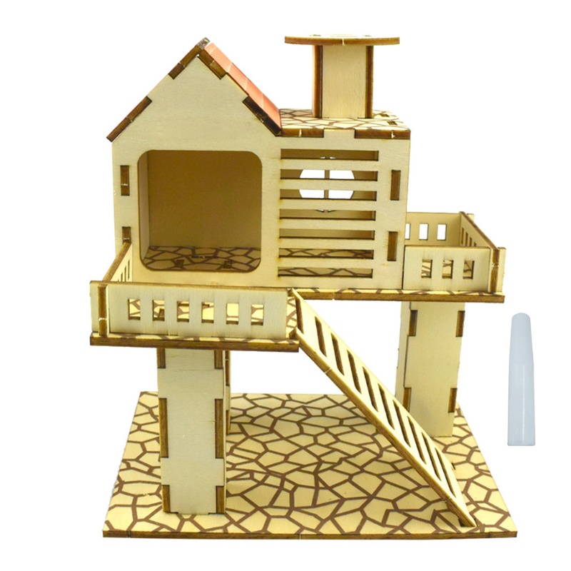 Đồ chơi trốn tìm bằng gỗ 5 kích thước tùy chọn cho chuột hamster