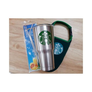 [ Quá Rẻ ] Combo Ly Giữ Nhiệt + Ống Hút + Túi Giữ Nhiệt