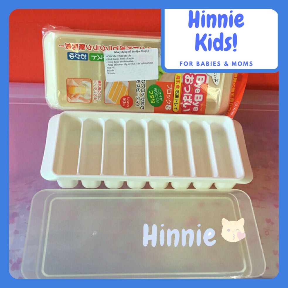 Khay trữ đông thức ăn dặm có nắp KOKUBO - Hàng Nhật tiện lợi cho bé HINNIE KIDS