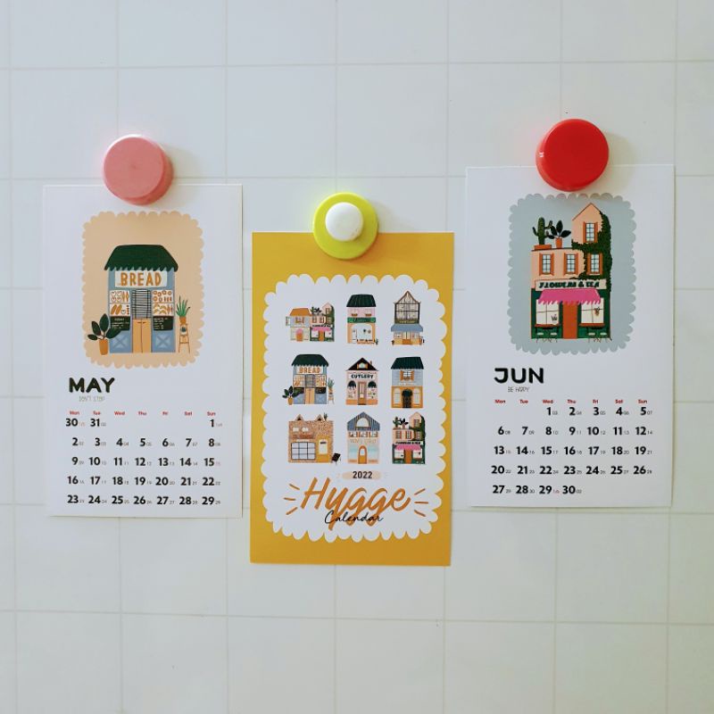 (Set)Lịch bưu thiếp treo tường trang trí phong cách Châu Âu