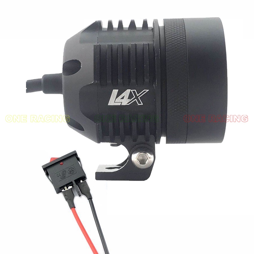 Đèn trợ sáng xe máy l4x siêu sáng 40w chống nước ip68 Tặng công tắc gắn winner x vario sirius và dòng xe khác