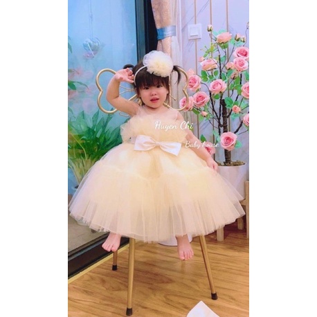 VÁY CÔNG CHÚA BÈO GẤU  NHIỀU LỚP💕💕💕 tặng kèm cài 💕💕💕