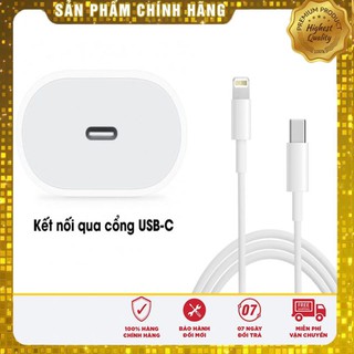 Bộ sạc nhanh iphone 18W USB type-c chính hãng  bóc máy 11 Pro Max