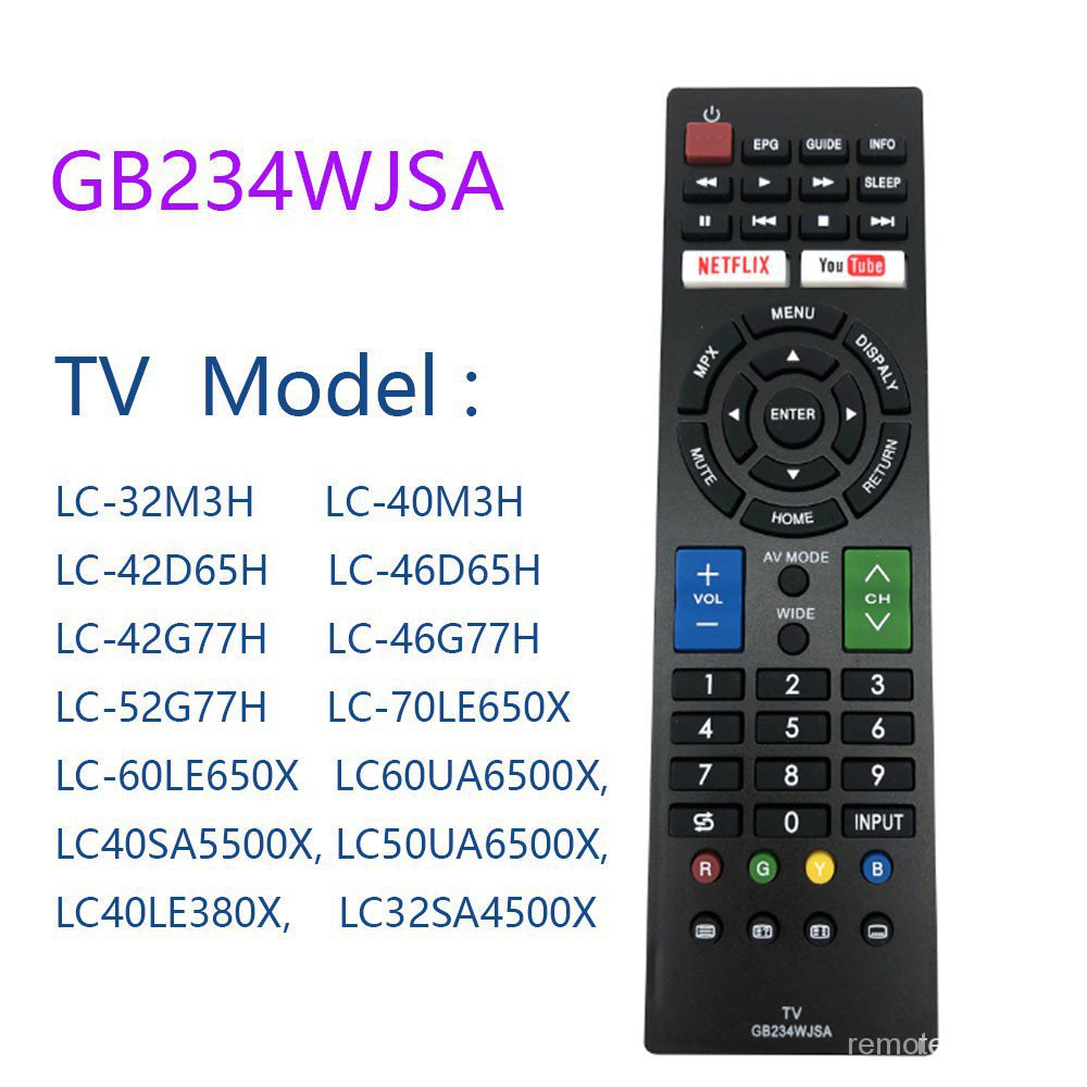 Điều khiển từ xa cho TV GB234WJSA GA877SB GA872SB Ga879Sa880Sa GA902WJSA Ga983Wsa GB012WJSA GB013WJSA GB067WJSA