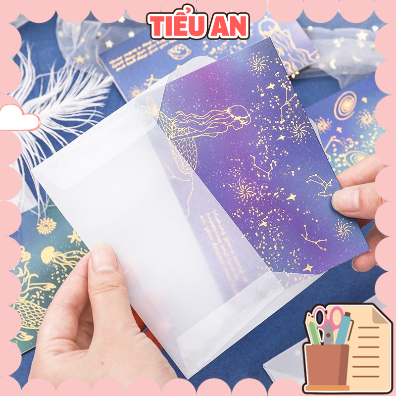 Thiệp Cao Cấp Hình Nàng Tiên Cá sang trọng