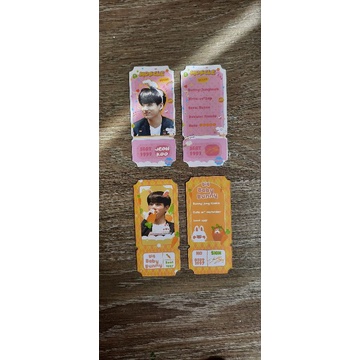 mini ticket vé răng cưa fanmade BTS JUNGKOOK