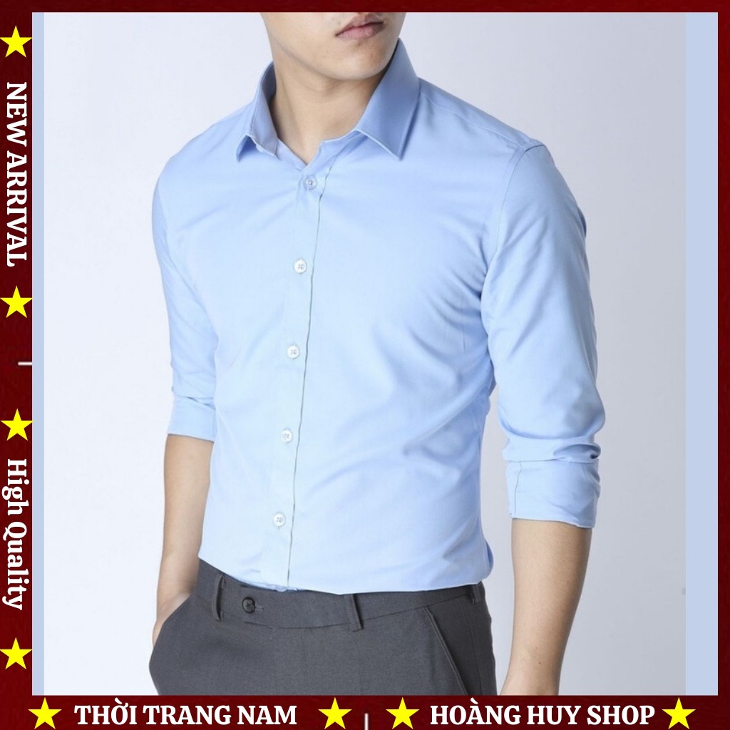 Áo Sơ Mi Nam Dài Tay H&H-SMVP09 Văn Phòng Đầy Nam Tính Không Nhăn, Không Xù - Hoàng Huy