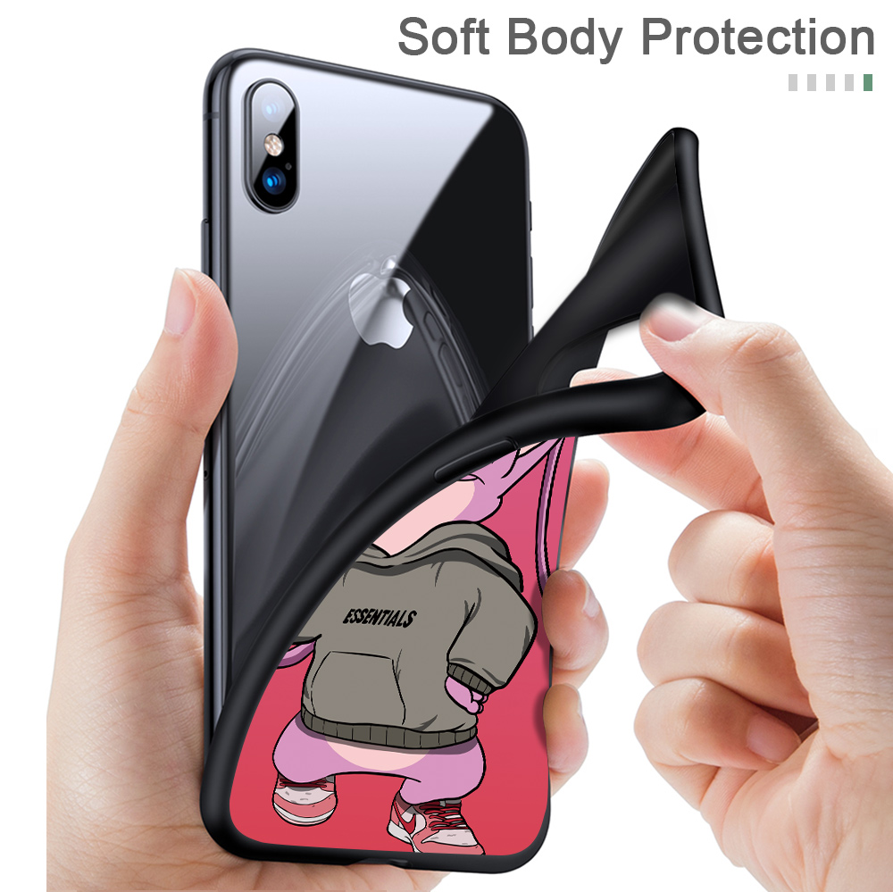 Xiaomi Redmi Note 9t 9s 9 8 8t Pro S2 Riomi cho Cartoon Cute Stitch Casing Shockproof Cases Silicone Phone Case Soft Cover Ốp lưng điện thoại