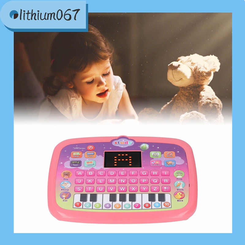 Lithium067 Máy tính bảng đồ chơi Kids Talking Giáo dục sớm cho trẻ tập đi Smarty 8 chế độ tiếng Anh - hỗ trợ học tập nhiều chủ đề cho bé