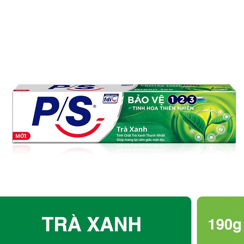 Kem đánh răng P/S trà xanh 180g