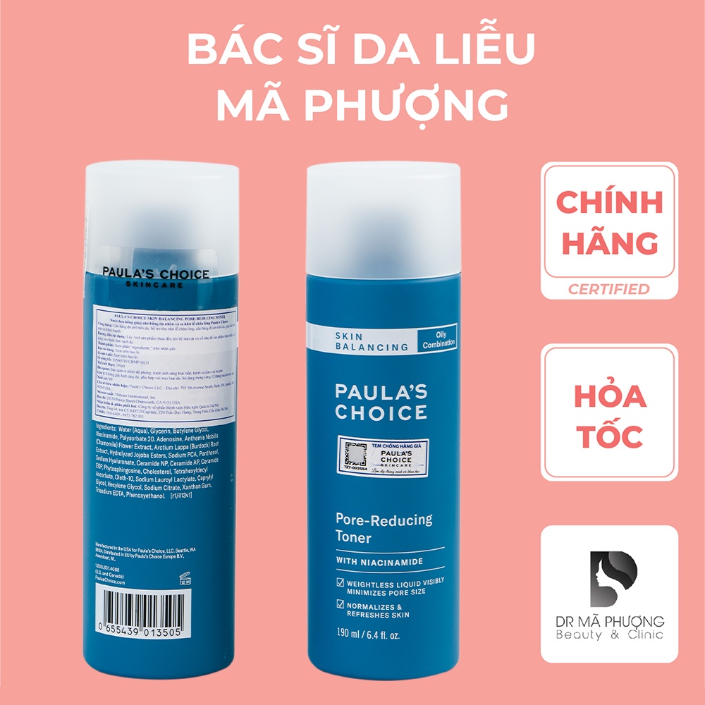 [CHÍNH HÃNG] Toner cho da dầu mun Paula's Choice SKIN BALANCING PORE-REDUCING