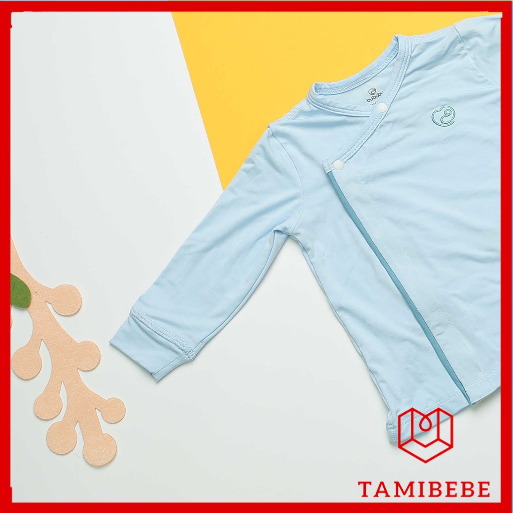 Quần áo trẻ em Bu Babywear - Bộ cài lệch dài tay trơn Bu Baby - TAMIBEBE