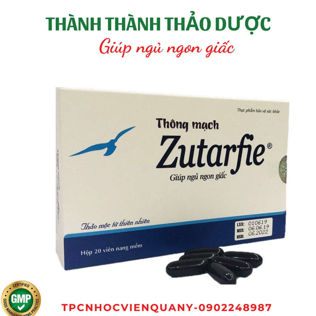 Thông mạch Zutarfie Học viện quân y giúp an thần ngủ ngon